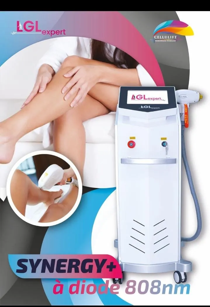 Épilation laser diode 808nm SYNERGY+ au cabinet de gynécologie à Marrakech